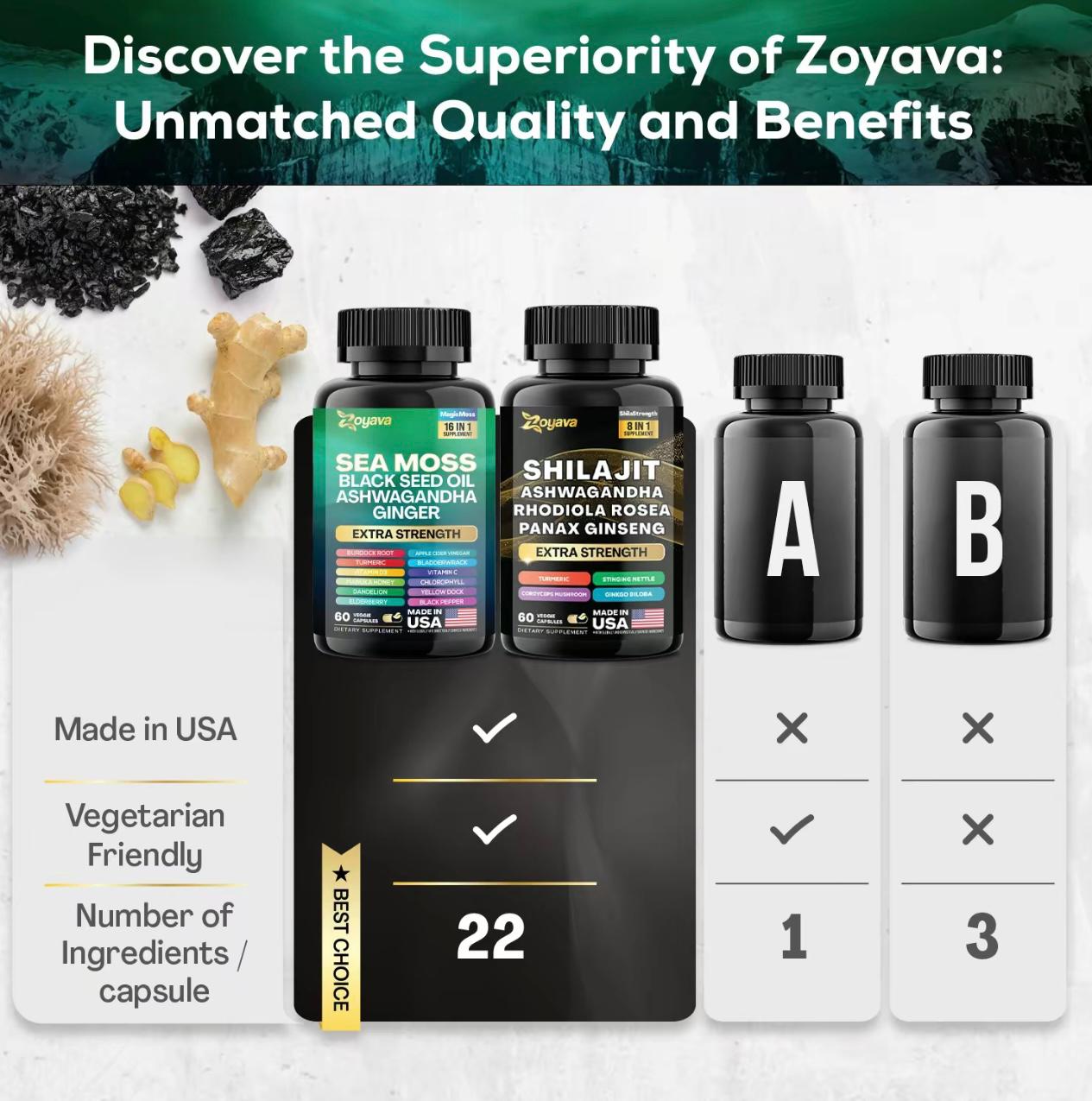 Sea Moss + Shilajit Extra Strength Bundle