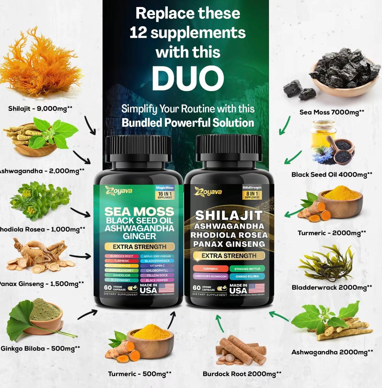 Sea Moss + Shilajit Extra Strength Bundle