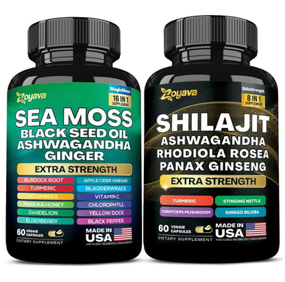 Sea Moss + Shilajit Extra Strength Bundle